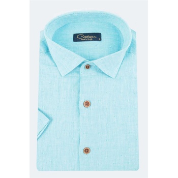 Centone Мъжка риза с къс ръкав - Тюркоаз #269058 (269058_Тюркоаз)