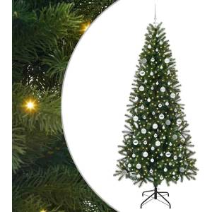 vidaXL С изкуствено коледно дърво Зелен 210 cm PE и PVC (3397372)