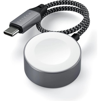 Satechi USB-C Magnetic Charging Cable for Apple Watch - USB-C кабел за зареждане на Apple Watch (18 см) (тъмносив) (ST-TCAW7CM)