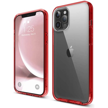 elago Hybrid Case - хибриден удароустойчив кейс за iPhone 12 Pro Max (червен)
