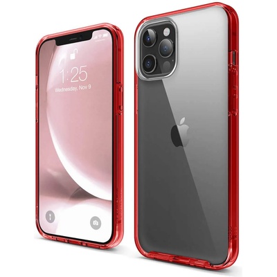 elago Hybrid Case - хибриден удароустойчив кейс за iPhone 12 Pro Max (червен)