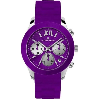 Jacques Lemans Дамски часовник Jacques Lemans Rome Chronograph - 1-1587K (1-1587K)