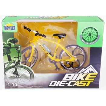 Dromader Kovový bicykel modrý 1:10