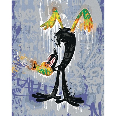 Zuty Kačer daffy graffiti looney tunes 40 x 50 cm vypnuté plátno na rám 8596530201496