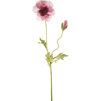 Umělá květina Sia Home Fashion Vlčí mák růžová 80cm