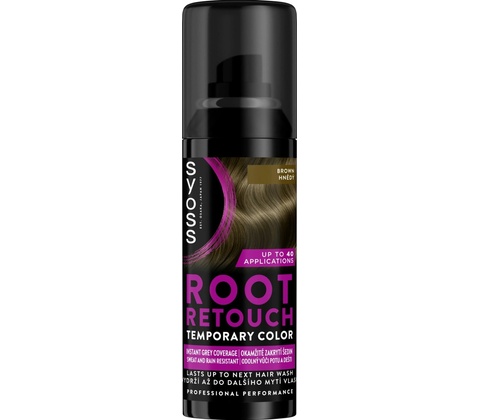 Syoss Root Retoucher hnědý sprej na odrosty 120 ml