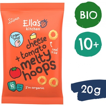 Ella's Kitchen BIO Chrumkavé krúžky so syrom a paradajkami 20 g