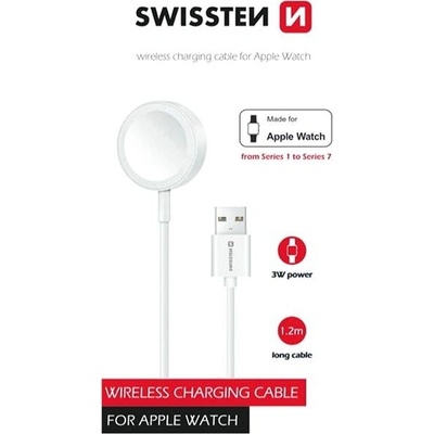 Swissten nabíjecí magnetický kabel pro Apple Watch, USB-A 1.2m 22055511