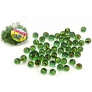 Kuličky cvrnkací skleněné cca 1,5 cm v síťce