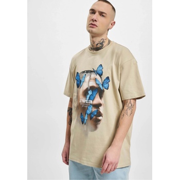 Mister Tee Тениска Le Papillon Oversize Tee sand XXLUB-MT1899-00208 - Тъмносив, размер XXL