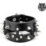 Leather & steel fashion гривна Triple cross - LSF1 138