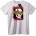 NOONEBRAND Тениска Бунтар Череп Тигър - 2XL, White