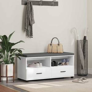vidaXL Пейка за коридор Бял 100 x 38 x 46 см (891464)