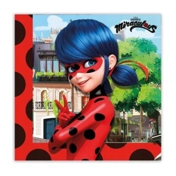 Prokos Servítky Miraculous: Lienka a Čierna mačka 33x33 cm 20 ks