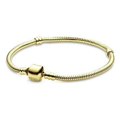 Prosperk stříbrný náramek na korálky zlatý S1131