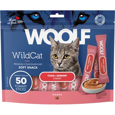 WOOLF Snack WOOLF WildCat Cream Regular Tuna&Shrimp 50 x 14 g