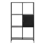 Unique Furniture Черна метална етажерка за книги 80x138 cm Malibu - Unique Furniture (46170600)
