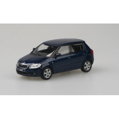Abrex Škoda Fabia 2 tm. modrá 1:43