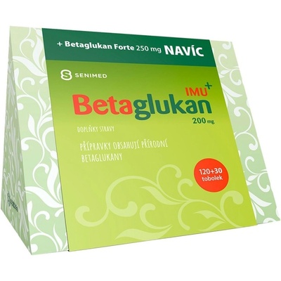 Aurovitas Betaglukan IMU+ 120 tobolek + Betaglukan forte 30 tobolek