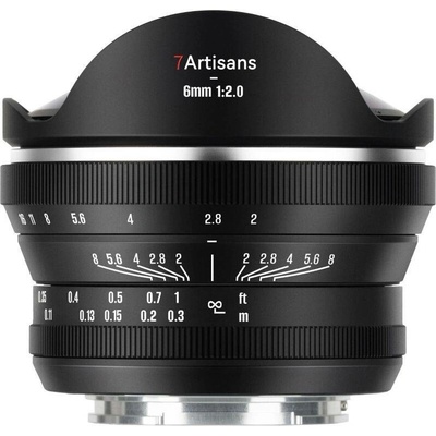 7ARTISANS 6 mm f/2 Fisheye ED pre Sony E (APS-C)