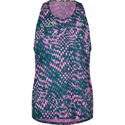 New Balance Мъжки елек New Balance Hooded Borough Baffle Quilted Jacket Running Vest Mens - Pink Heat