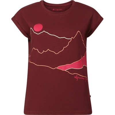 ALPINE PRO Дамска тениска от неизмачкващ се материал ALPINE PRO NOGERA winetasting вариант pa ALPINE PRO | Lilav | ЖЕНИ | XS