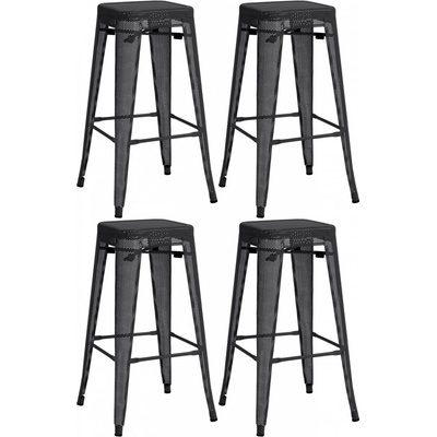 Design-Shop Fletcher Čierna 4 ks