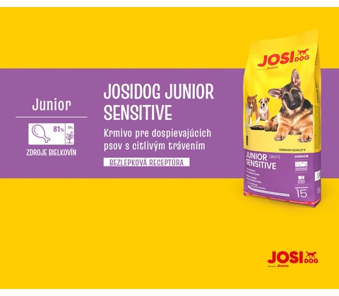 JosiDog Junior Sensitive 15 kg