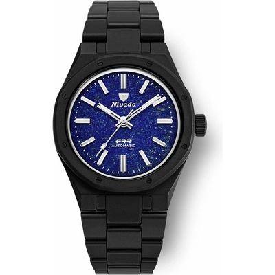 Nivada Grenchen F77 Black Lapis Lazuli
