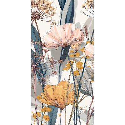 Takoy Panel na ušití rychleschnoucí osušky 80x160 pastelové luční květiny