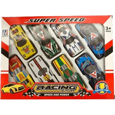 CAB Toys Autíčka pretekárske 8ks CABT174