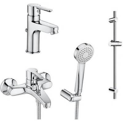 Комплект Arola - смесители за умивалник и за душ / вана, тръбно окачване 700mm (A5D016A0K)