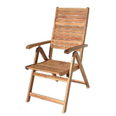 Zahradní dřevěné křeslo LEON (Polohovací křeslo)