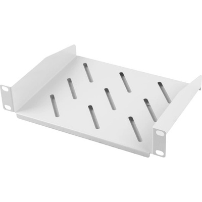 Lanberg 10" fixed shelf 1U / 254x180mm, max load capacity up to 20kg, grey (AK-1012-S)
