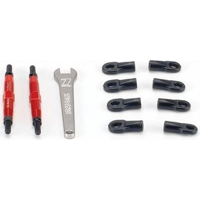 Traxxas свързващ прът регулируем 74mm алуминий червен (2)