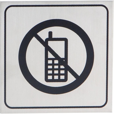 COBRA PIKTOGRAMY Povrch: IN - nerez, Prevedenie: ZÁKAZ TELEFONOVANIA
