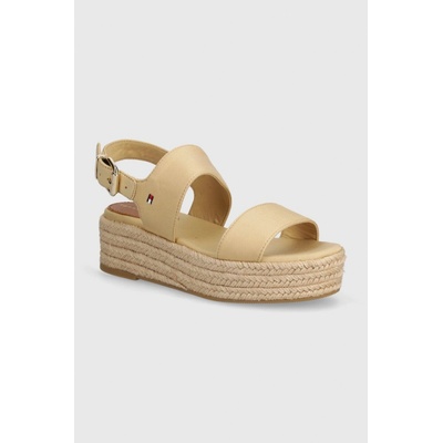 Tommy Hilfiger sandále MID WEDGE SANDAL dámske na platforme FW0FW07885 béžová