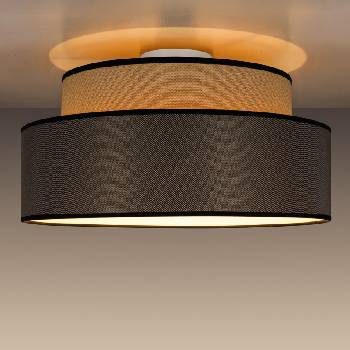 BELIS Плафон GRACE 1xE27/60W/230V Ø 40 см бежов/кафяв (BE0893)