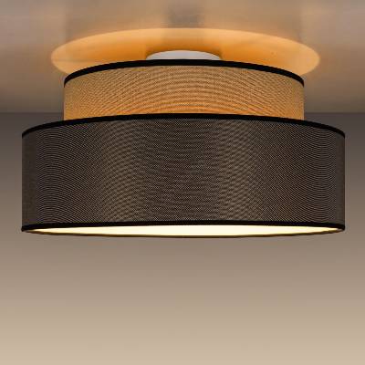 BELIS Плафон GRACE 1xE27/60W/230V Ø 40 см бежов/кафяв (BE0893)