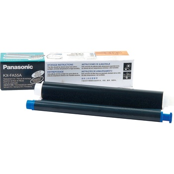 Panasonic Филм TTR Оригинален Panasonic Черен KX-FA55A-E за KX-FP80|KX-FP81|KX-FP82|KX-FP85|KX-FP86|KX-FP88|KX-FM89|KX-FM90|KX-FPC91|KX-FP (KX-FA55A-E)