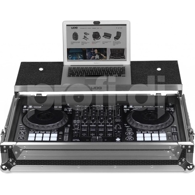UDG Ultimate Flight Case Pioneer DDJ-1000 Silver Plus (Laptop shelf + Wheels)