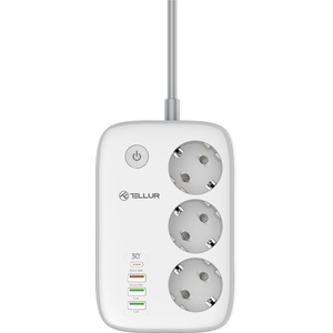Tellur 3 Plug + 4 USB 2 m (331521)