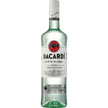 Bacardi Carta Blanca 37,5% 1 l (holá láhev)