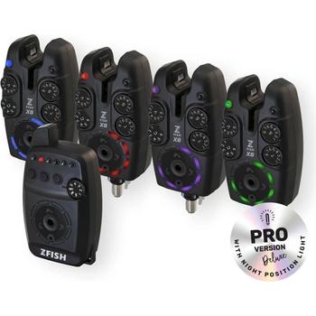 Sada signalizátorů ZFISH Bite Alarm Set Zx8 Pro 4+1