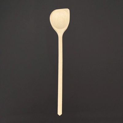 AMADEA Dřevěná vařečka s rohem, masivní dřevo, 25 cm