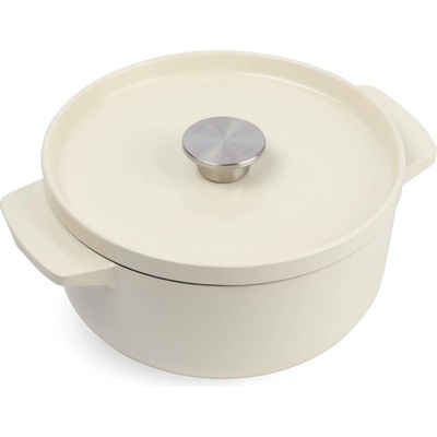 KitchenAid Kastrol litinový s poklicí 26cm/5,2l mandlová