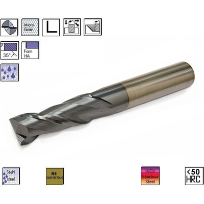 SK drážkovací fréza pr. 14,0 x 35,0 mm 2bř. 35° AlTiCrN , MAXMILL50 MAXMILL50-2-1400S