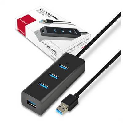 AXAGON 4x USB3.0 CHARGING hub 1.2m cable, nap. (HUE-S2BL)