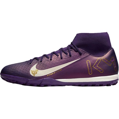 Nike ZOOM MERCURIAL SUPERFLY 10 ACADEMY KM TF Fialová Bílá Zlatá