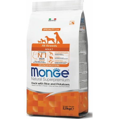 Monge Dog All Breed Adult Duck/Rice 2,5 kg